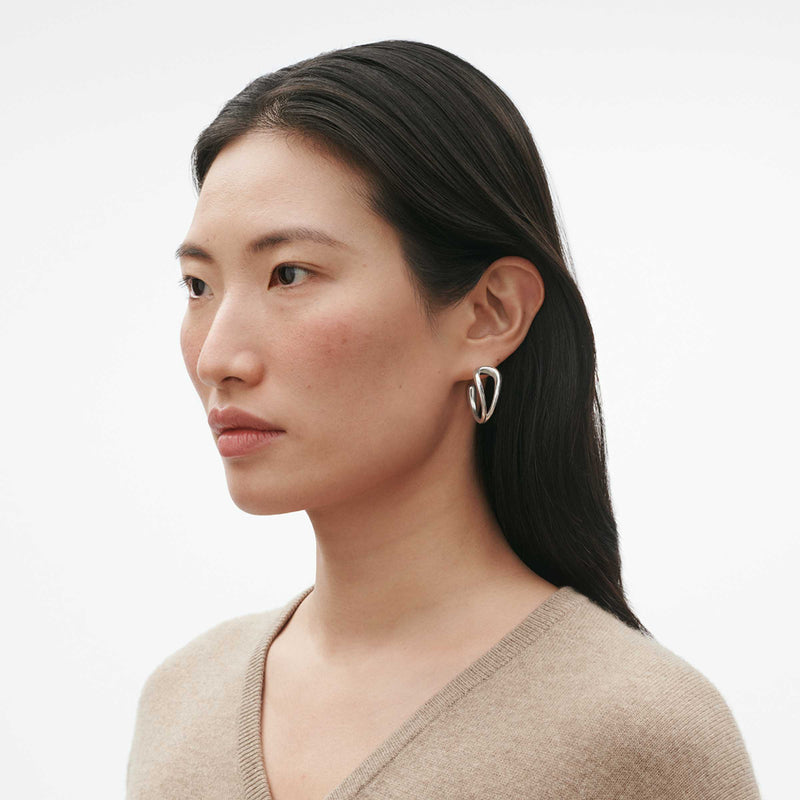 Mercy Earhoop Earrings - Silver - 20001840