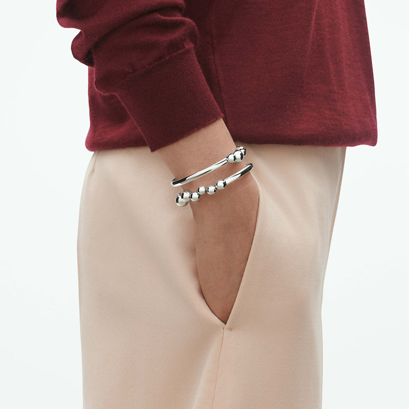 Moonlight Grapes Bangle - Silver - 20000659