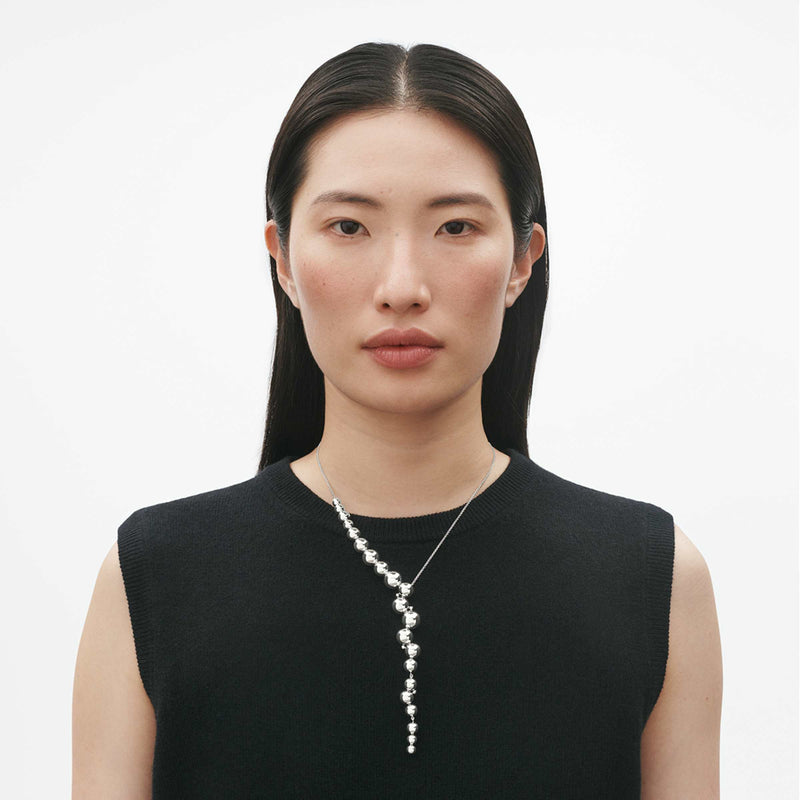 Moonlight Grapes Necklace - Silver - 10019041