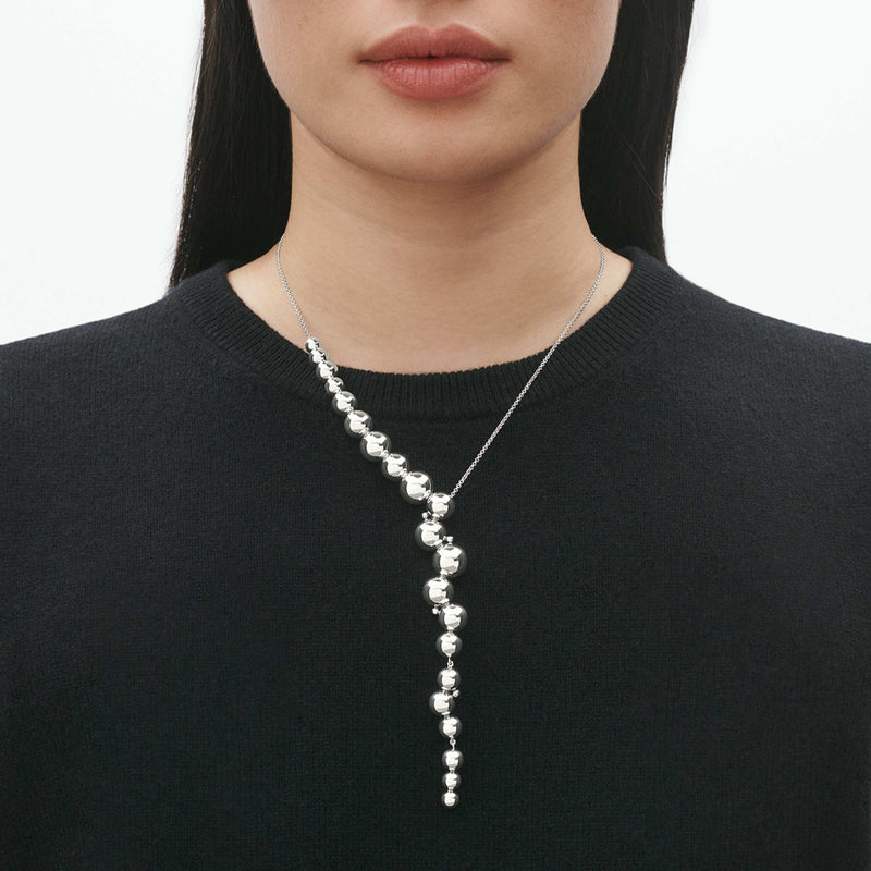 Moonlight Grapes Necklace - Silver - 10019041