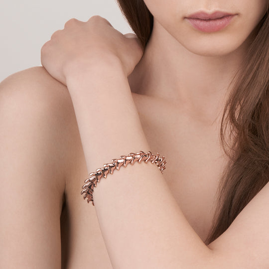 Serpent's Trace Wide Bracelet - Rose Gold - ST014.RVNABZ