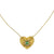 Luna Heart Necklace - Gold/Green - ASSGN