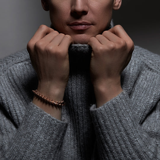 Serpent's Trace Wide Bracelet - Rose Gold - ST014.RVNABZ