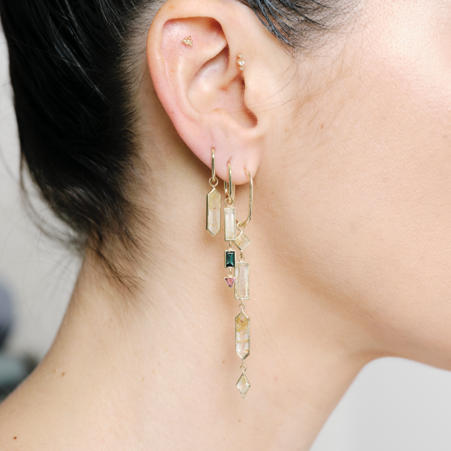 Crystal Hexa Plaque - 9ct White Gold - HEX-CRY-WG