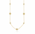 Multi Disc Long Station Necklace - Gold - 1181NGG-GLD