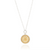 Classic Round Flower Necklace - Gold - NK10659-TWT