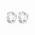Chain Reaction Huggie Hoop Earrings - Silver - SPS-294