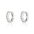 Huggie Hoop Earrings - Silver - SPESSS48-PV
