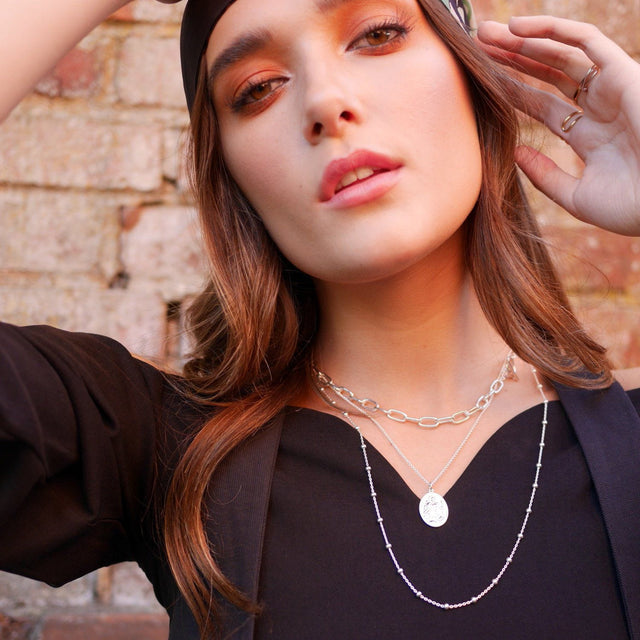 Satellite Long Chain Necklace - Gold - SPCNGX2