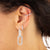 Oval Hoop Earrings - Silver - SPS-208