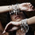 Twisted Rope Chain Power Within Bracelet - Silver - SBTR3460