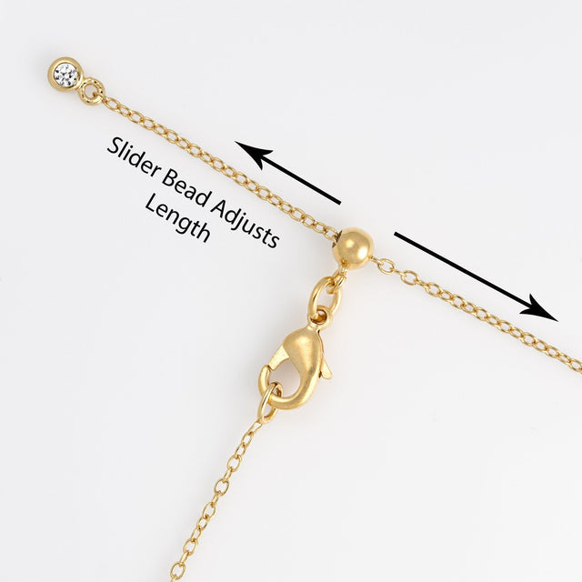 Large Sparkling Starburst Necklace - Gold - SPG-226-334