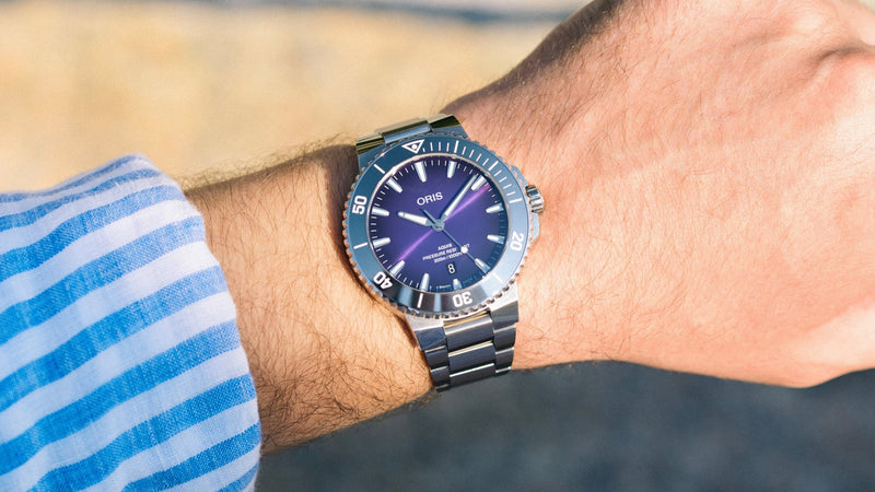 Aquis Date Taste Of Summer Watch, Violet