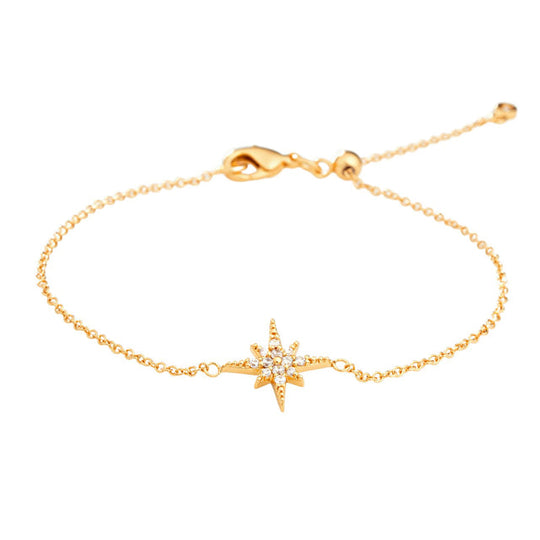 Starburst Slider Bracelet - Gold - SPBRGB58-PV