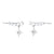 Starburst Ear Climber Earrings - Silver - SPS-150