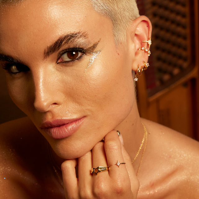 Starburst Open Ring - Silver - SPS-151