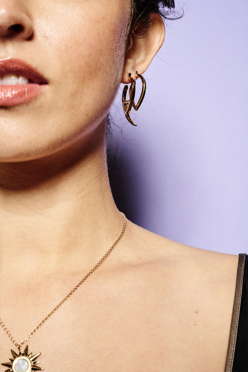 Sunburst Necklace - White Mother Of Pearl - Gold