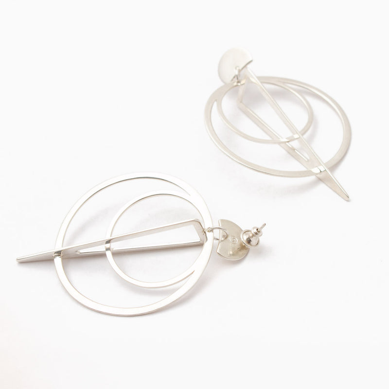 Sundials Earrings - Silver