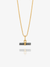 Mini Aventurine Disco T-Bar Necklace - Gold - TBN12BAGP