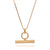 T Bar Necklace - Gold - TBN3CGP