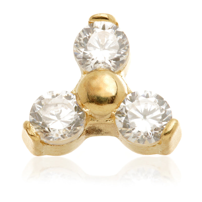 Internal Trinity Attachment - 14ct Yellow Gold - TLQ108-14K-Y