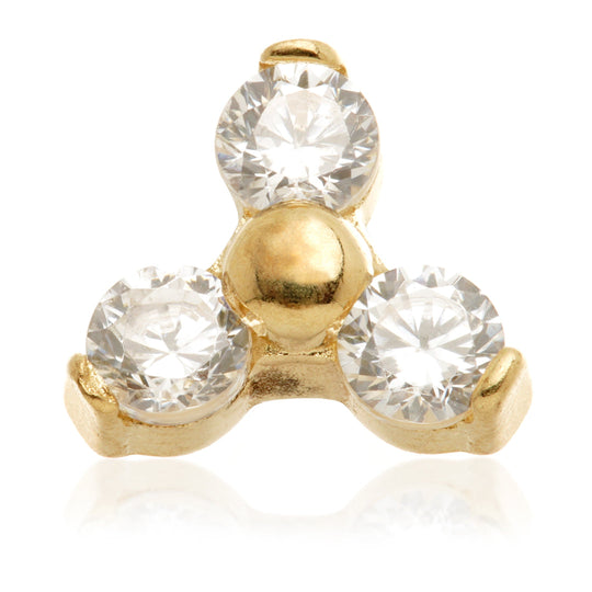 Internal Trinity Attachment - 14ct Yellow Gold - TLQ108-14K-Y