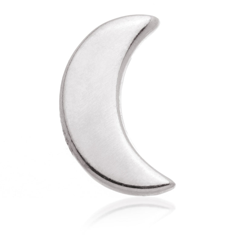 Internal Moon Attachment Earring - 14ct White Gold - TLQ122-14K-W