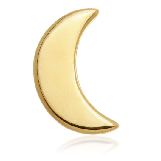 Internal Moon Attachment Earring - 14ct Yellow Gold - TLQ122-14K-Y