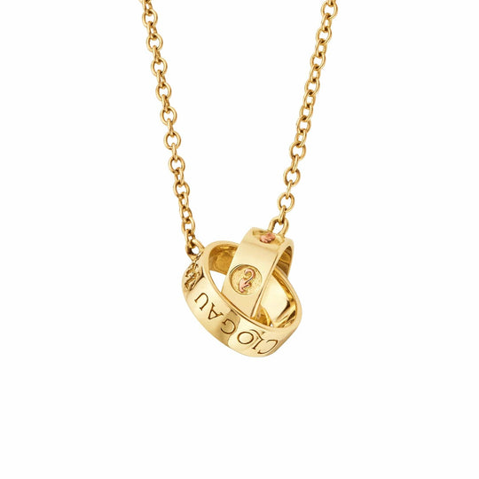 Insignia Linked Ring Necklace - 9ct Gold - TOLMNN