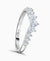 Platinum Shaped Tiara Diamond Wedding Ring - 0.50ct