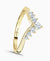 18ct Yellow Gold Shaped Tiara Diamond Wedding Ring - 0.34ct