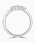 Platinum Shaped Tiara Diamond Wedding Ring - 0.40ct