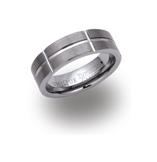 Tungsten Carbide Ring - Silver - TUR-10