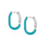Drusilla Hoop Earrings - Turquoise/Silver - 028708/028