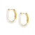 Drusilla Hoop Earrings - White/Gold - 028713/000
