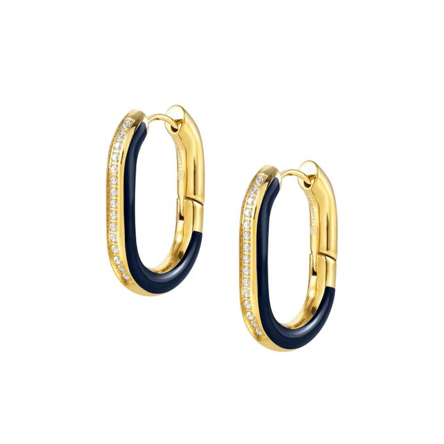 Drusilla Hoop Earrings - Blue/Gold - 028713/004