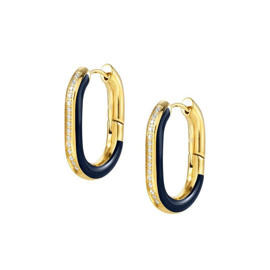 Drusilla Hoop Earrings - Blue/Gold - 028713/004