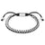 B-Yond Mens Bracelet With Synthetic Cord - Silver - 028937/001