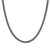 Mens B-Yond Stainless Steel Necklace - Black - 028938/002
