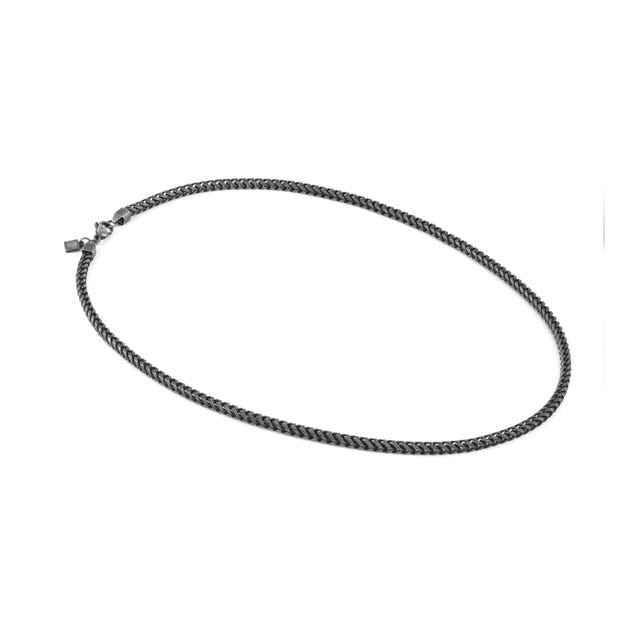 Mens B-Yond Stainless Steel Necklace - Black - 028938/002