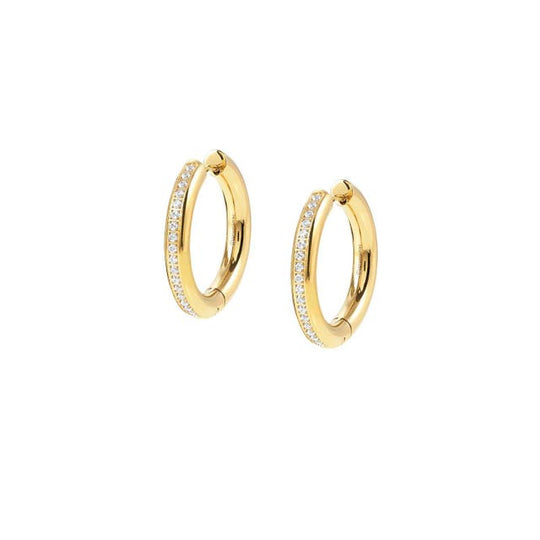 Unconditionally CZ Hoop Earrings - Gold - 029103/012