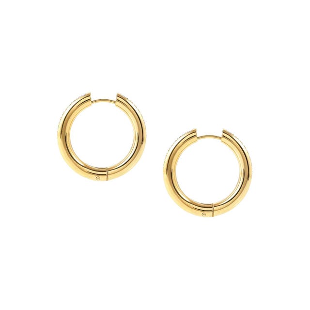 Unconditionally CZ Hoop Earrings - Gold - 029103/012