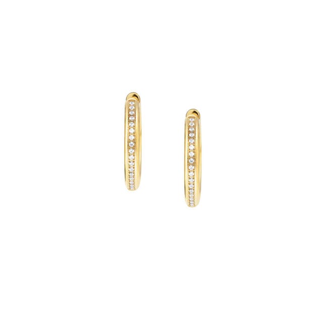 Unconditionally CZ Hoop Earrings - Gold - 029103/012