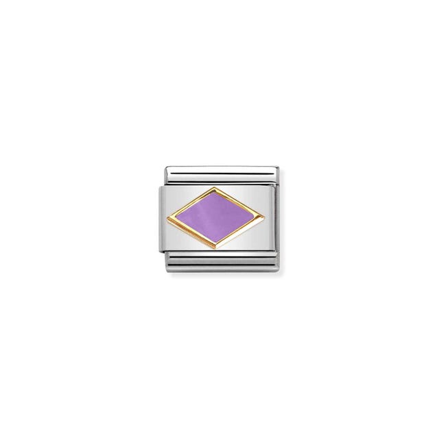 Classic Lilac Rhombus Link - Gold - 030285/50