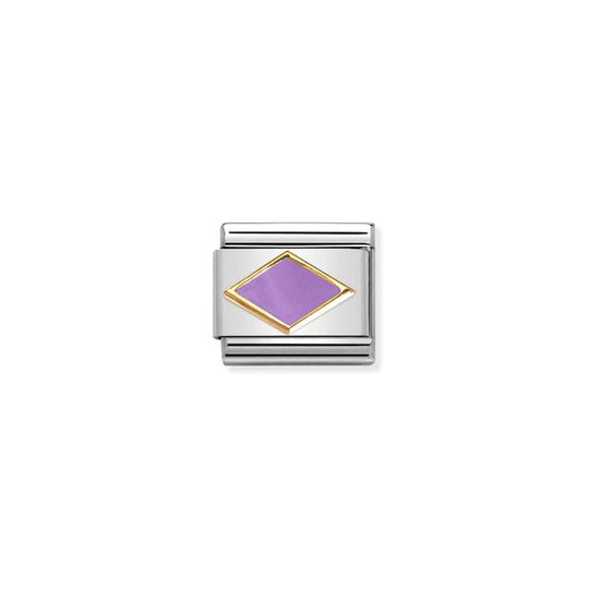 Classic Lilac Rhombus Link - Gold - 030285/50