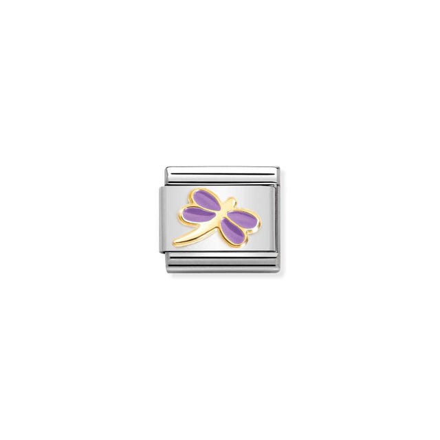 Classic Lilac Dragonfly Link - Gold - 030285/55