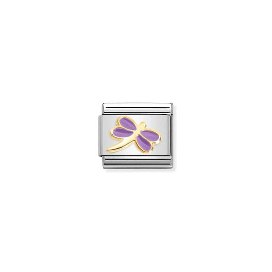 Classic Lilac Dragonfly Link - Gold - 030285/55