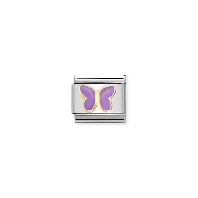 Classic Lilac Butterfly Link - Gold - 030285/60