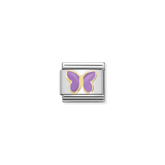 Classic Lilac Butterfly Link - Gold - 030285/60