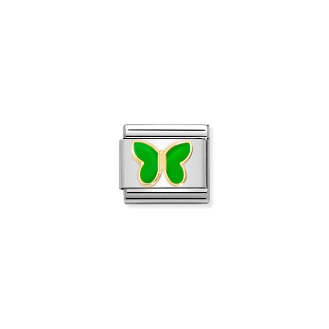Classic Green Apple Butterfly Link - Gold - 030285/61